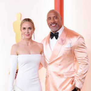 Emily Blunt and Dwayne 'The Rock' Johnson 