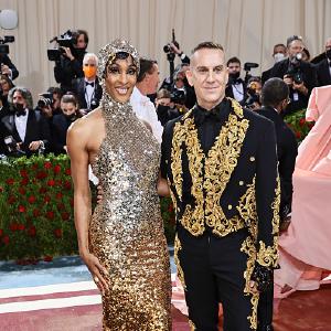 (L-R) Michaela Jae Rodriguez and Jeremy Scott