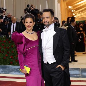 (L-R) Vanessa Nadal and Lin-Manuel Miranda