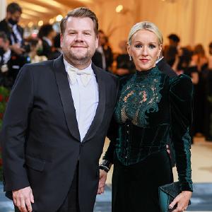 James Corden and Julia Carey