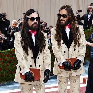(L-R) Alessandro Michele and Jared Leto