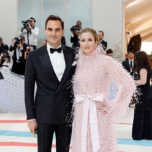 Roger Federer and Mirka Federer (L-R)