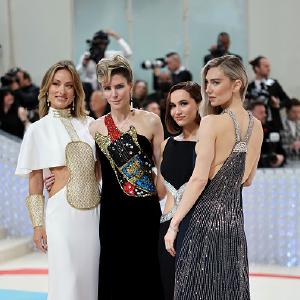 Olivia Wilde, Gabriela Hearst, Maude Apatow, and Vanessa Kirby (L-R)