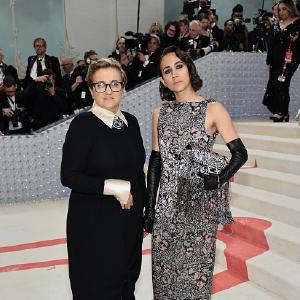 Silvia Venturini Fendi and Delfina Delettrez Fendi (L-R)